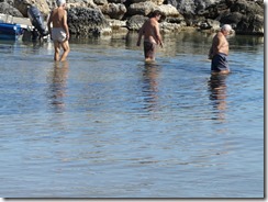 Griekse mannen nemen een bad